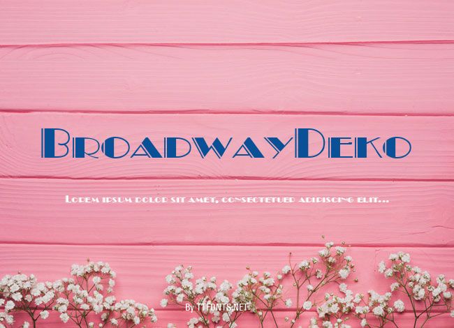 BroadwayDeko example