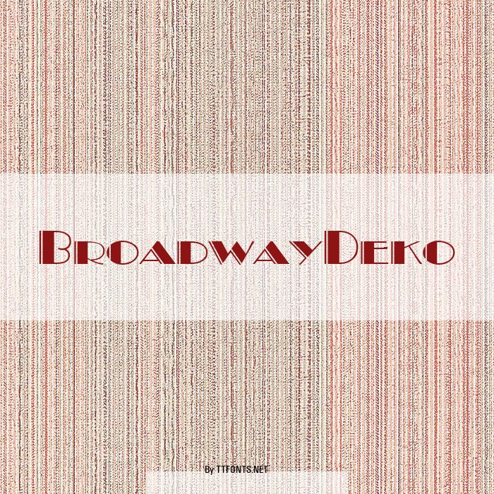 BroadwayDeko example