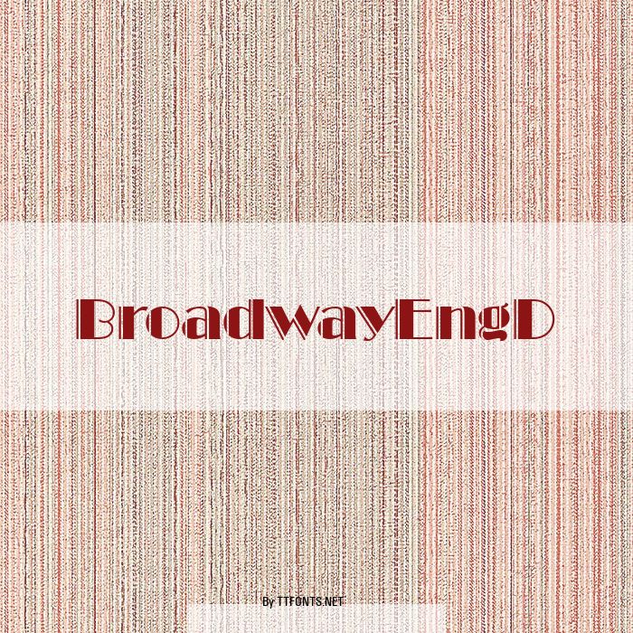 BroadwayEngD example