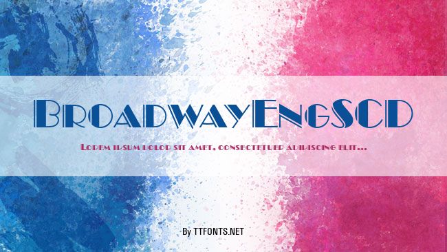 BroadwayEngSCD example
