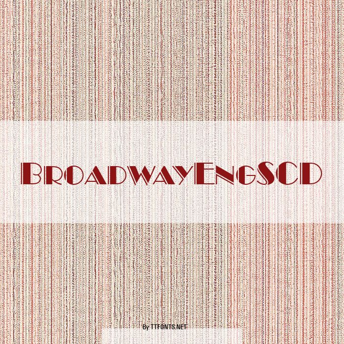 BroadwayEngSCD example