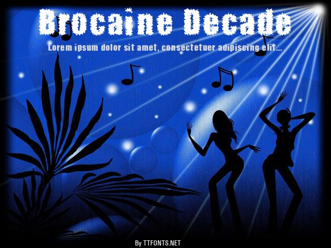 Brocaine Decade example