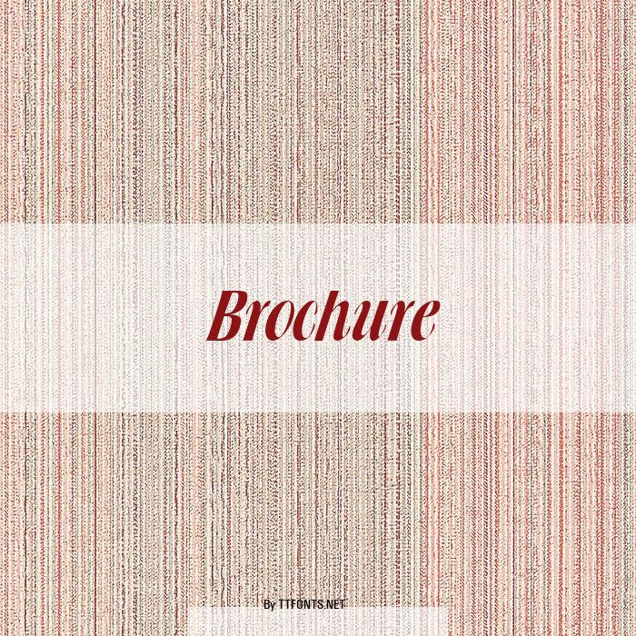 Brochure example