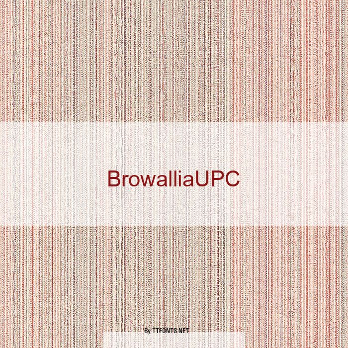BrowalliaUPC example