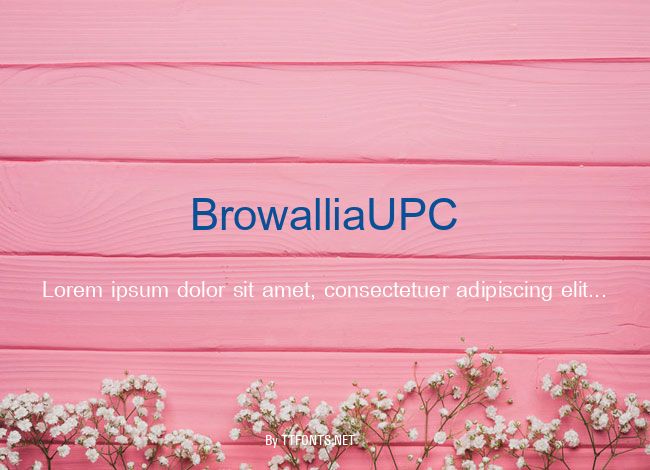 BrowalliaUPC example