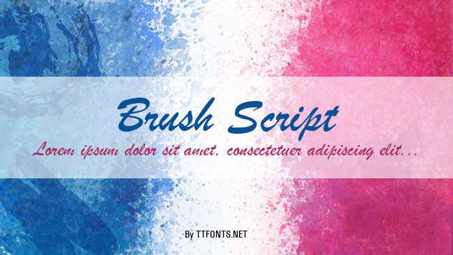 Brush Script example