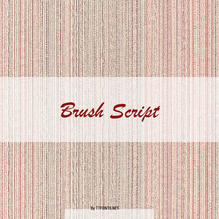 Brush Script example