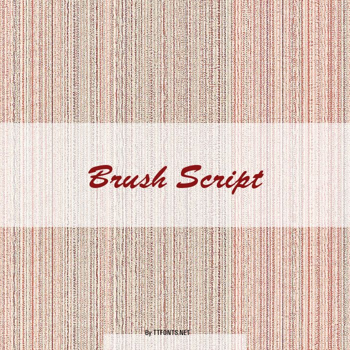 Brush Script example