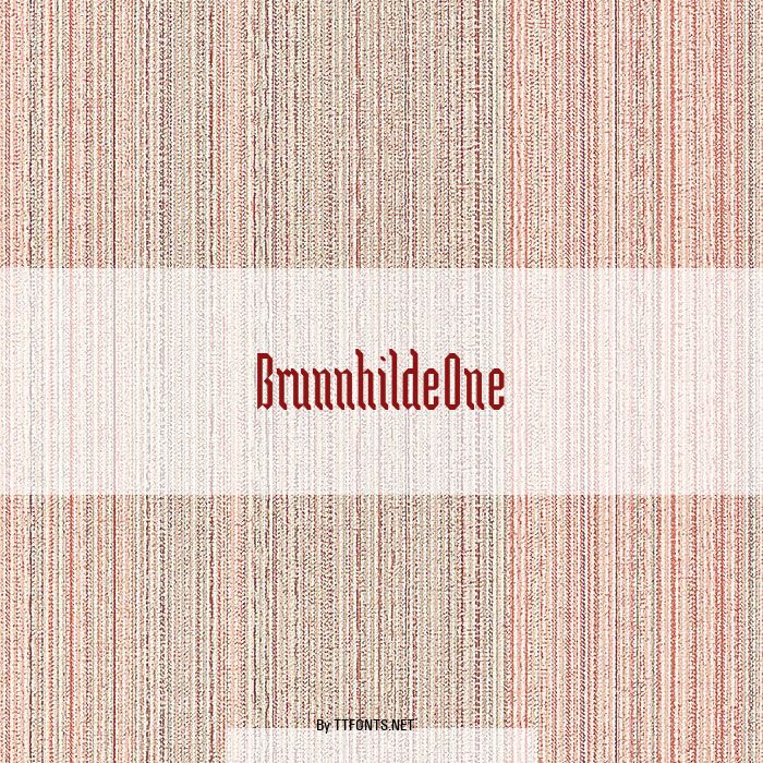 BrunnhildeOne example
