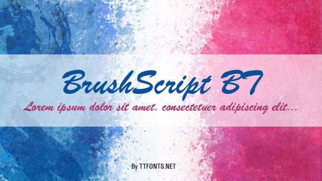 BrushScript BT example