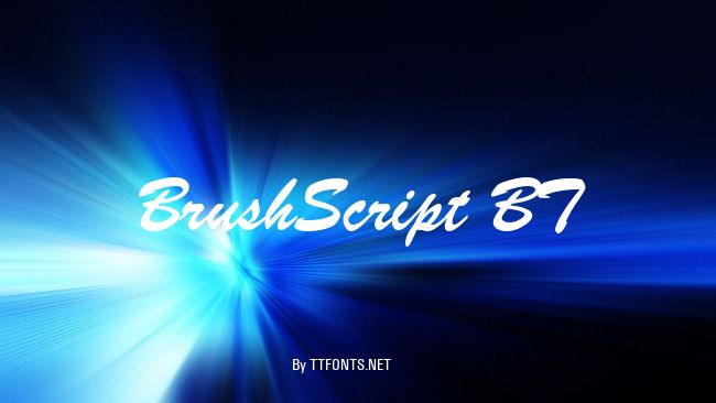 BrushScript BT example