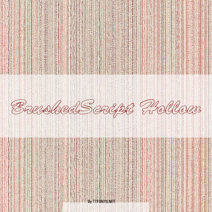 BrushedScript Hollow example