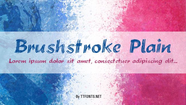 Brushstroke Plain example