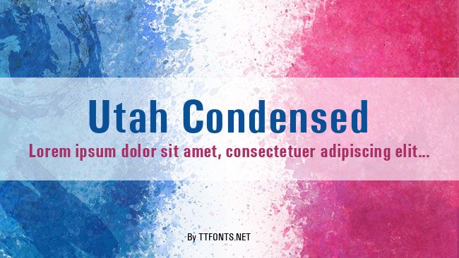 Utah Condensed example