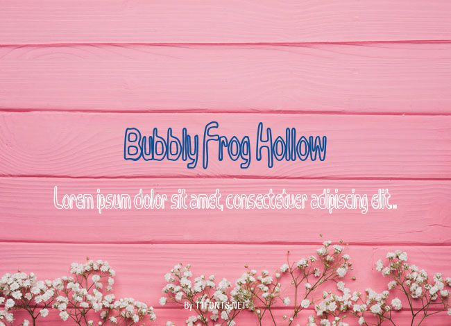 Bubbly Frog Hollow example