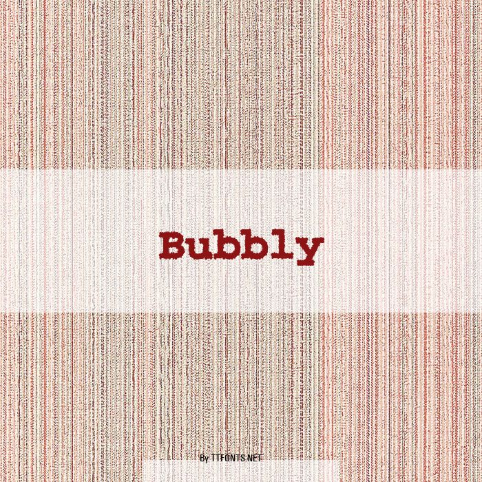 Bubbly example