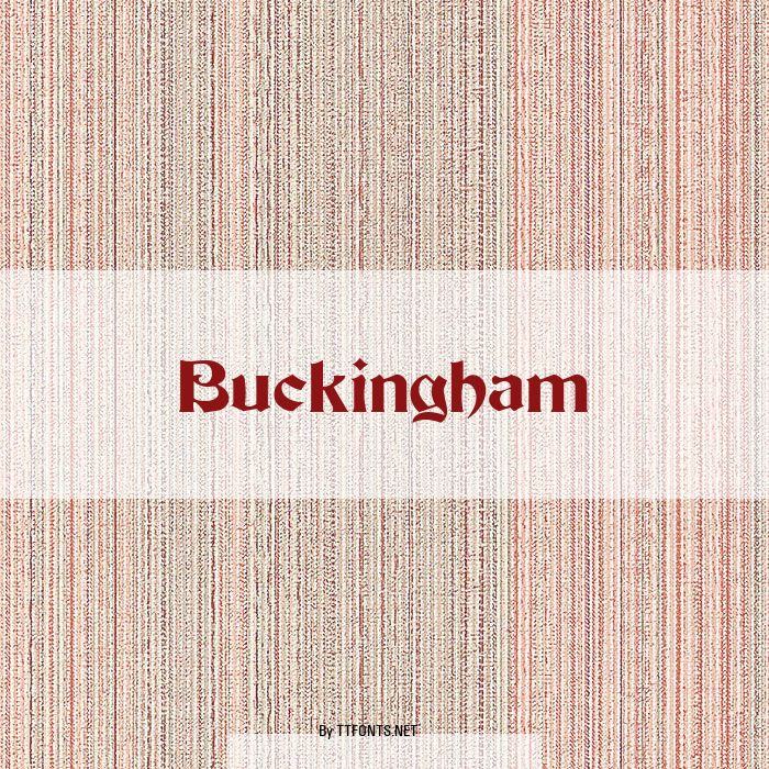 Buckingham example