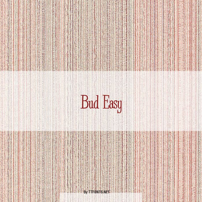 Bud Easy example