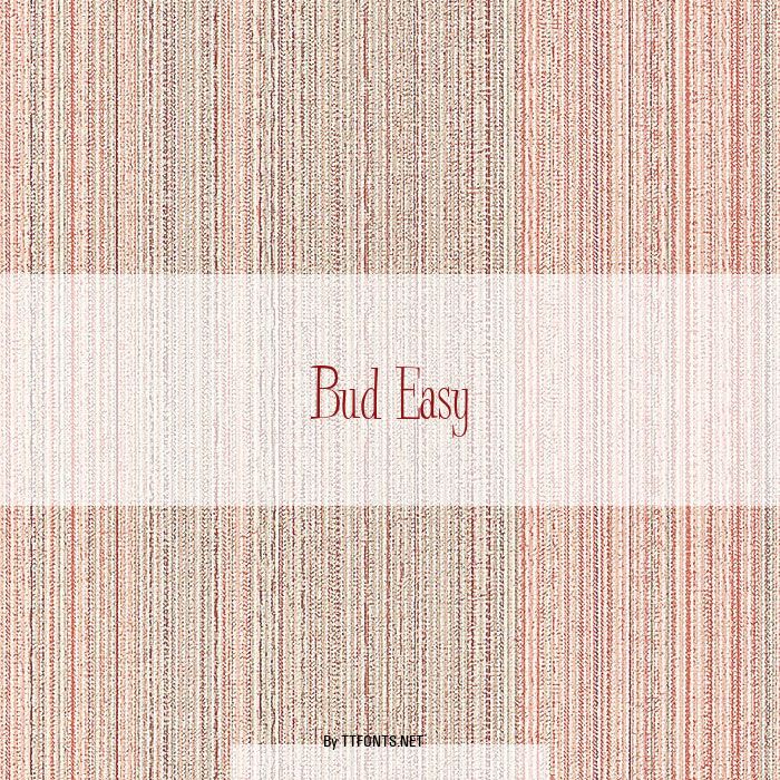 Bud Easy example