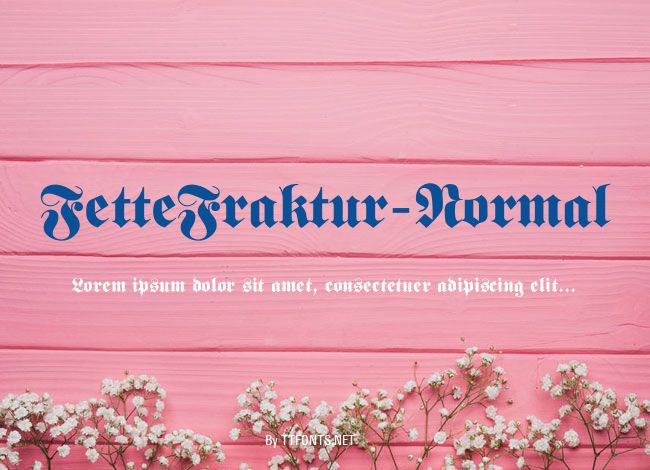 FetteFraktur-Normal example