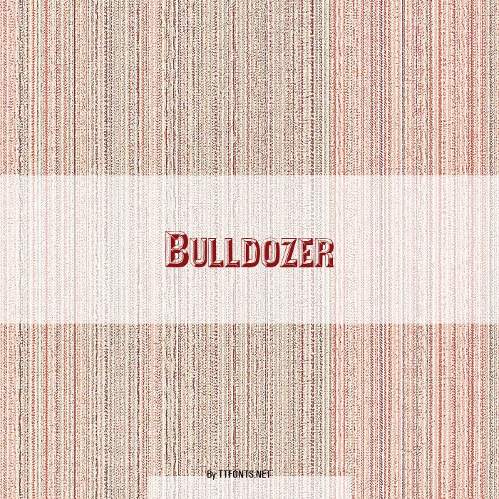 Bulldozer example