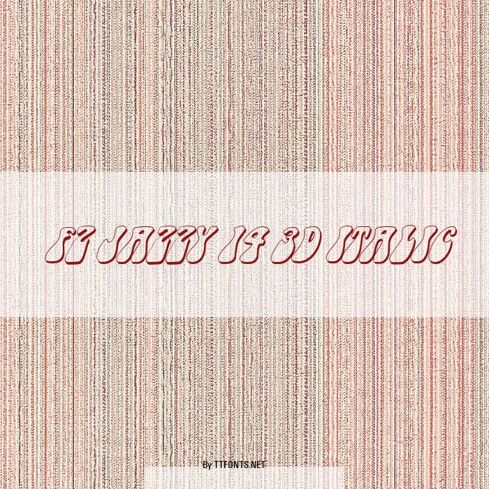 FZ JAZZY 14 3D ITALIC example