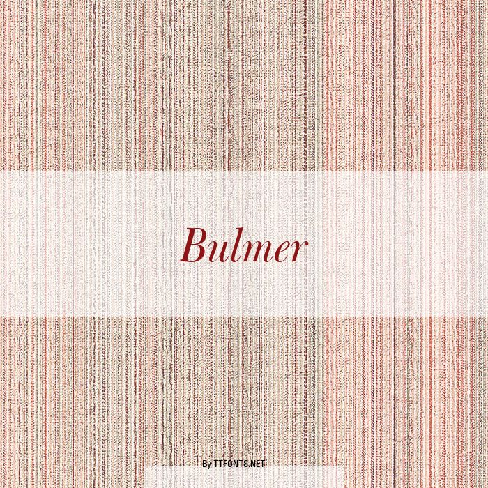 Bulmer example