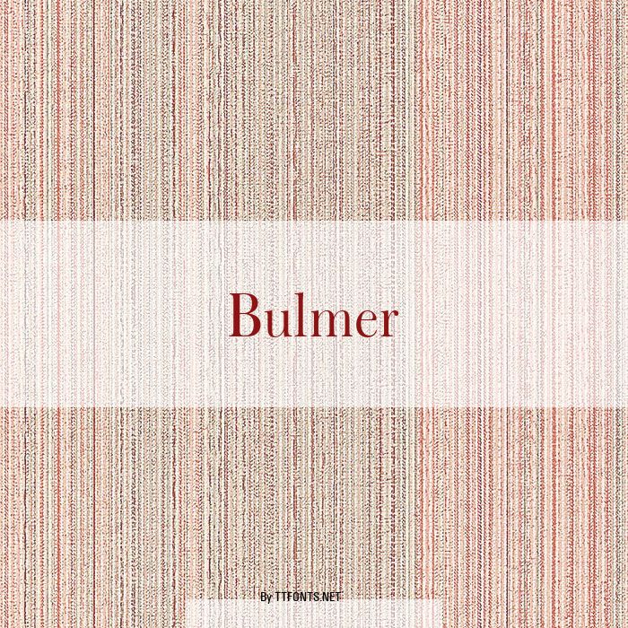 Bulmer example