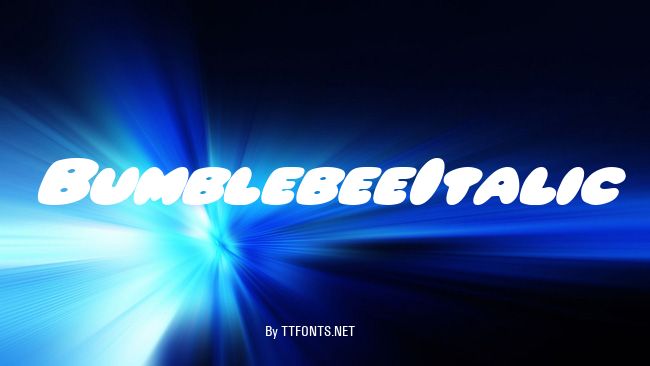 BumblebeeItalic example