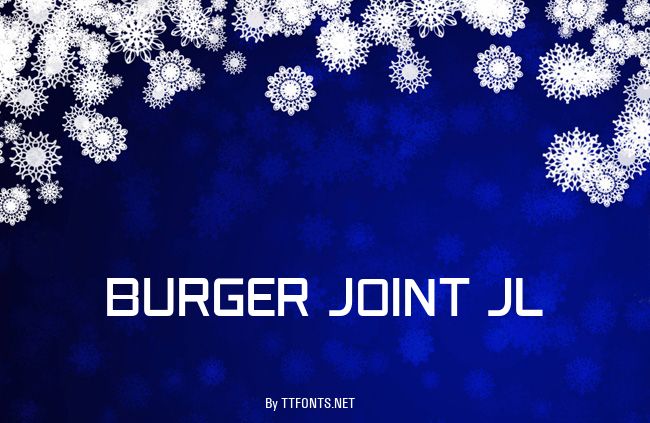 Burger Joint JL example