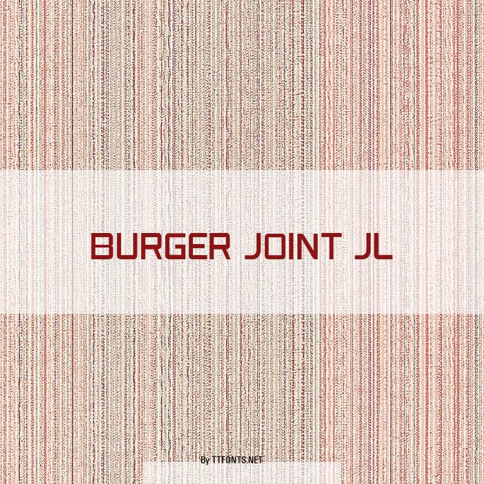 Burger Joint JL example