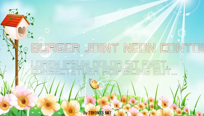 Burger Joint Neon Contour JL example