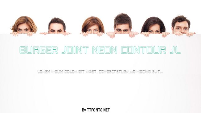 Burger Joint Neon Contour JL example