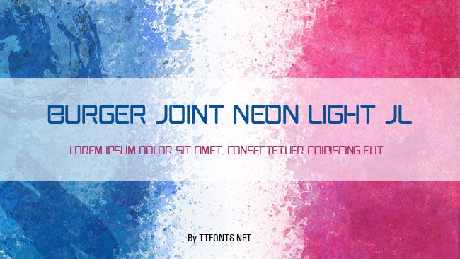 Burger Joint Neon Light JL example