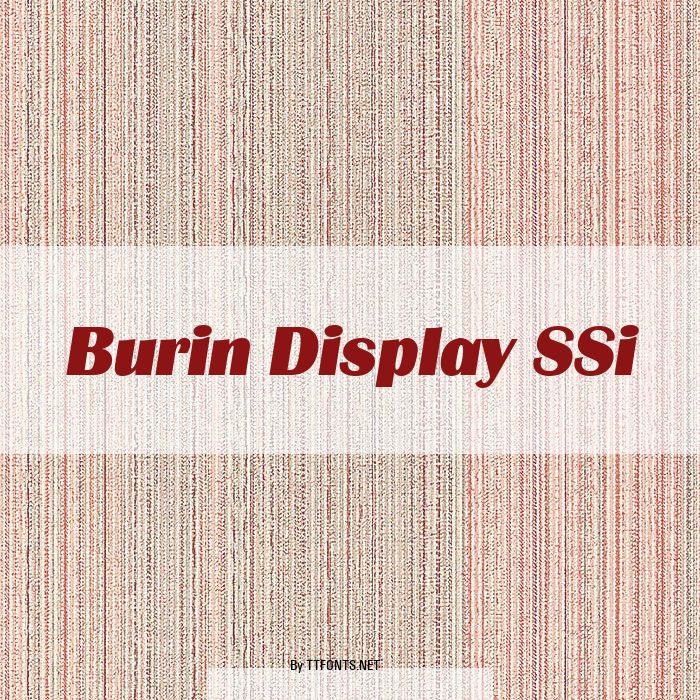 Burin Display SSi example