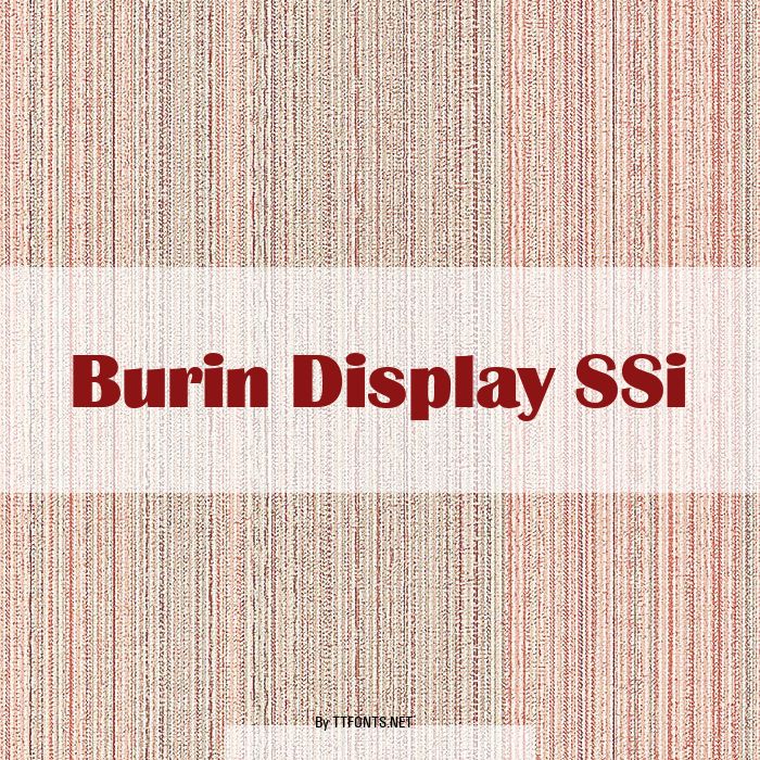 Burin Display SSi example