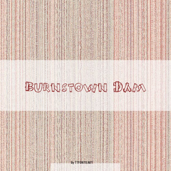 Burnstown Dam example