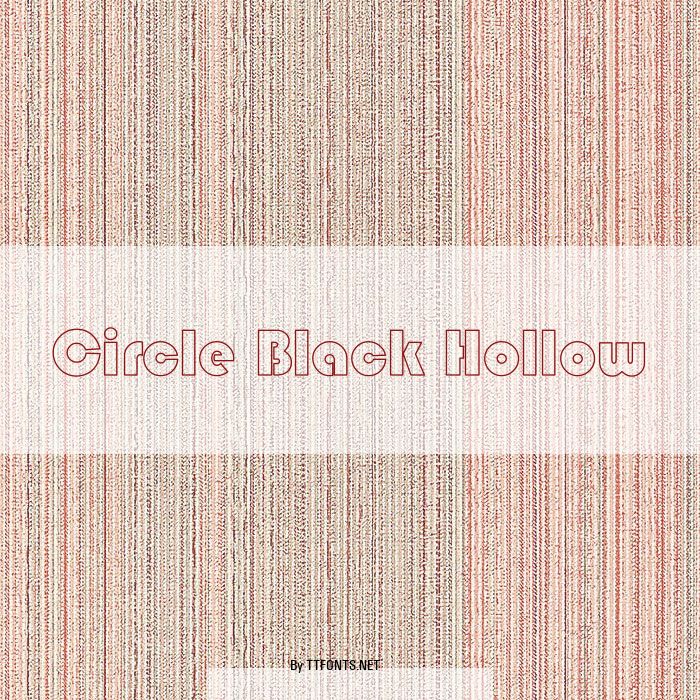 Circle Black Hollow example