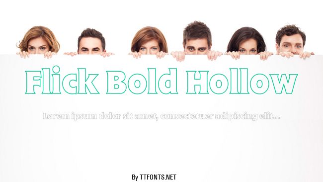 Flick Bold Hollow example