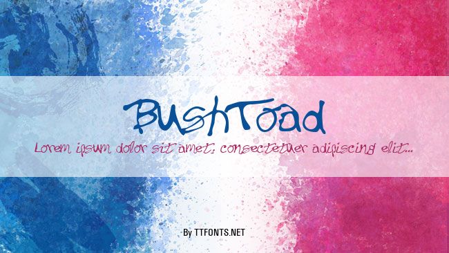 BushToad example
