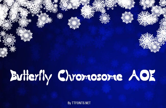 Butterfly Chromosome AOE example