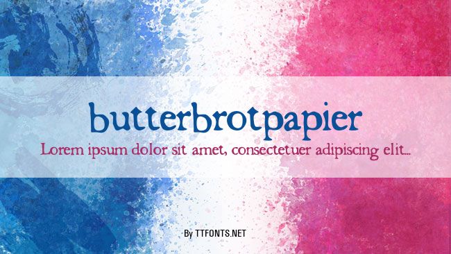 butterbrotpapier example
