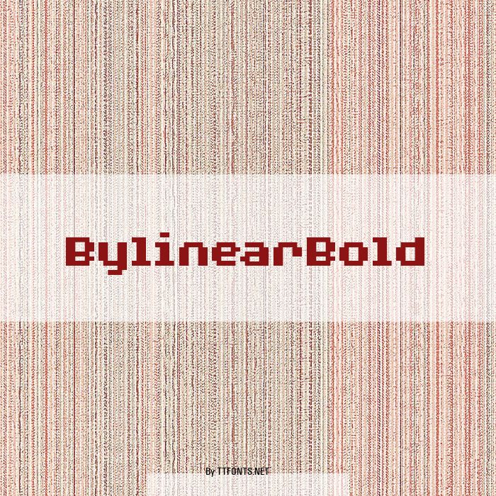 BylinearBold example
