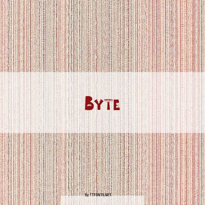 Byte example
