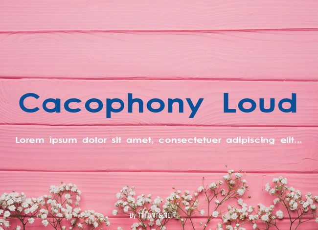 Cacophony Loud example