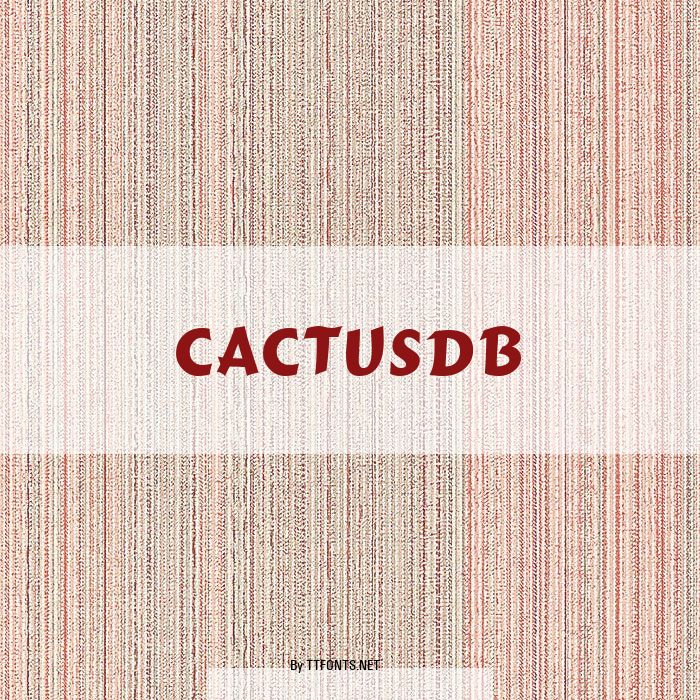 CactusDB example
