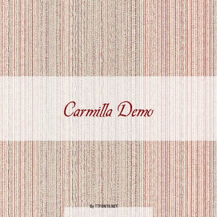 Carmilla Demo example