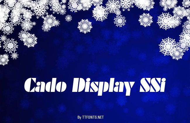 Cado Display SSi example