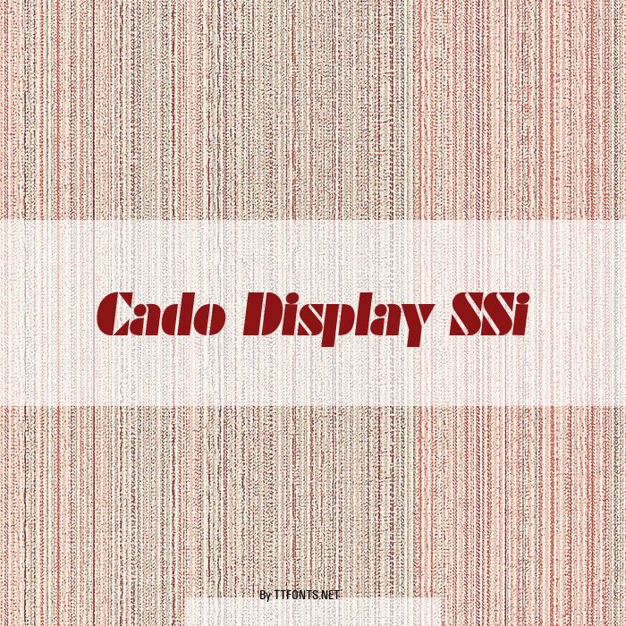 Cado Display SSi example