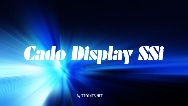 Cado Display SSi example